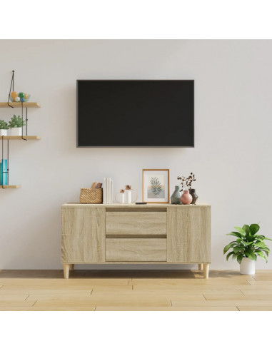 Mobile Porta TV Rovere Sonoma 102x44,5x50 cm Legno Multistrato