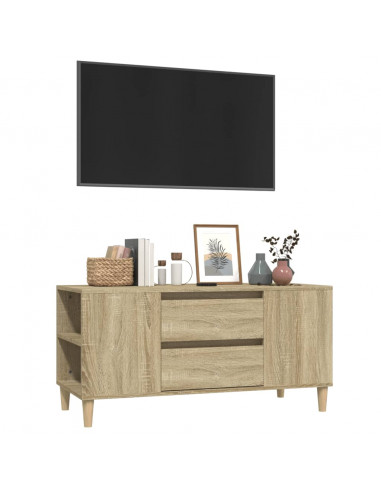 Mobile Porta TV Rovere Sonoma 102x44,5x50 cm Legno Multistrato
