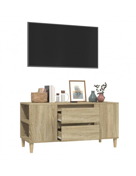 Mobile Porta TV Rovere Sonoma 102x44,5x50 cm Legno Multistrato