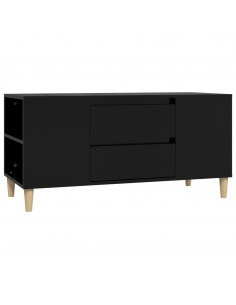 Mobile Porta TV Nero 102x44,5x50 cm in Legno Multistrato 2