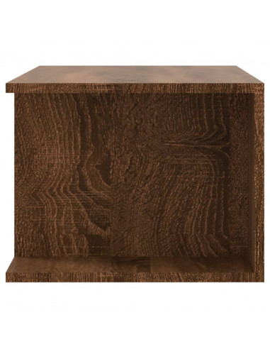 Mobile Porta TV con Luci LED Rovere Marrone 90x39x30 cm