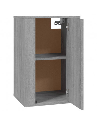Mobili Porta TV a Parete 2 pz Grigio Sonoma 40x34,5x60 cm