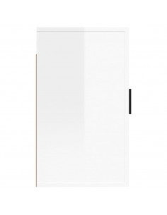 Mobili Porta TV a Parete 2 pz Bianco Lucido 40x34,5x60 cm 2