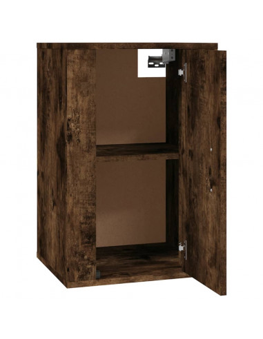 Mobili Porta TV a Parete 2 pz Rovere Fumo 40x34,5x60 cm