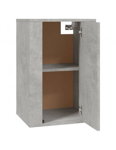 Mobili Porta TV a Parete 2 pz Grigio Cemento 40x34,5x60 cm
