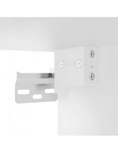 Mobili Porta TV a Parete 2 pz Bianco 40x34,5x60 cm