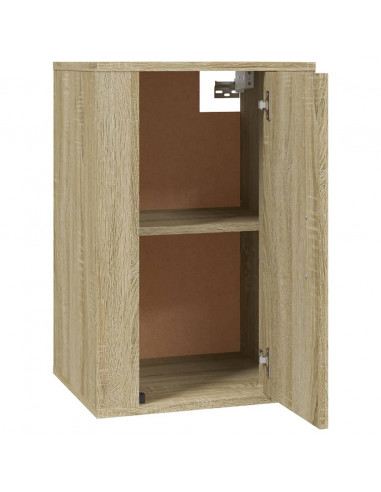 Mobili Porta TV a Parete 2 pz Rovere Sonoma 40x34,5x60 cm