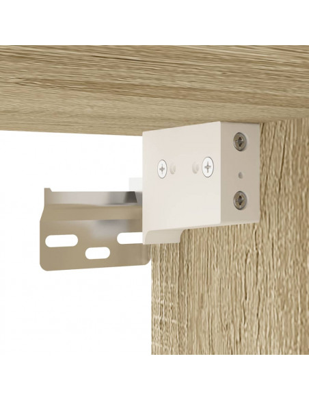 Mobili Porta TV a Parete 2 pz Rovere Sonoma 40x34,5x60 cm