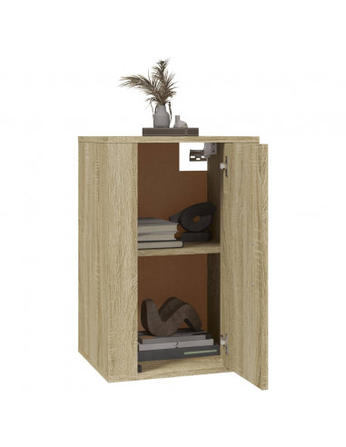 Mobile Porta TV a Parete Rovere Sonoma 40x34,5x60 cm
