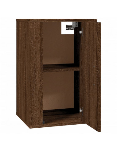 Mobili Porta TV a Parete 2 pz Rovere Marrone 40x34,5x60 cm