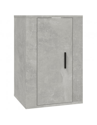 Mobile Porta TV a Parete Grigio Cemento 40x34,5x60 cm