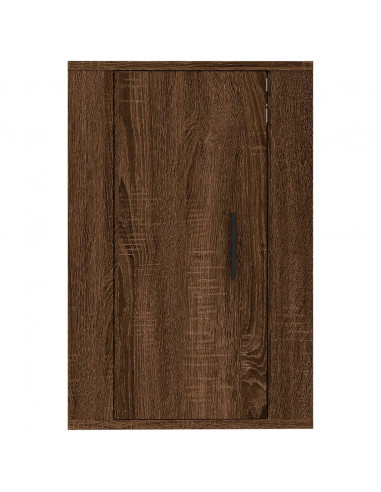 Mobile Porta TV a Parete Rovere Marrone 40x34,5x60 cm