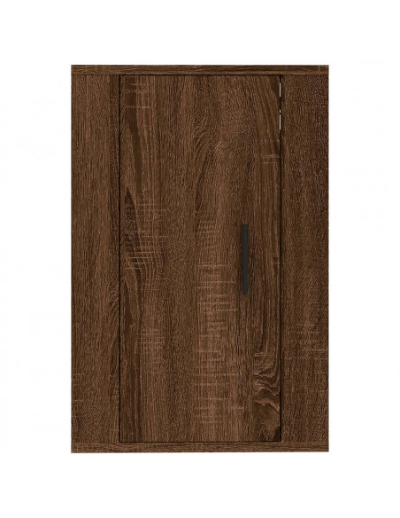 Mobile Porta TV a Parete Rovere Marrone 40x34,5x60 cm