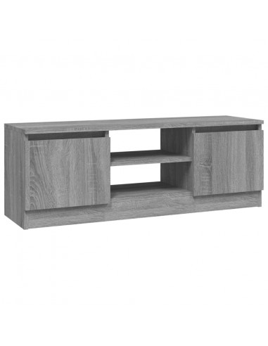 Mobile Porta TV con Anta Grigio Sonoma 102x30x36 cm