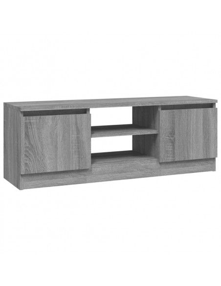 Mobile Porta TV con Anta Grigio Sonoma 102x30x36 cm