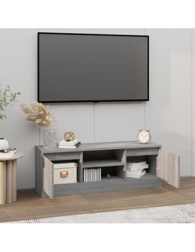 Mobile Porta TV con Anta Grigio Sonoma 102x30x36 cm