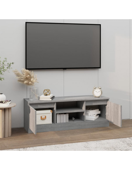 Mobile Porta TV con Anta Grigio Sonoma 102x30x36 cm