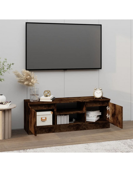 Mobile Porta TV con Anta Rovere Fumo 102x30x36 cm