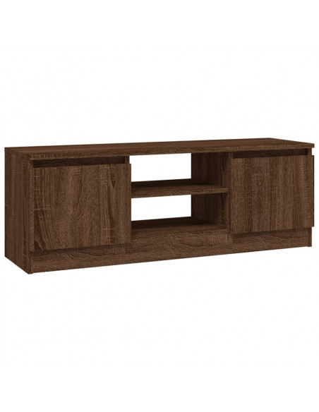 Mobile Porta TV con Anta Rovere Marrone 102x30x36 cm
