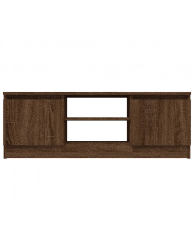 Mobile Porta TV con Anta Rovere Marrone 102x30x36 cm