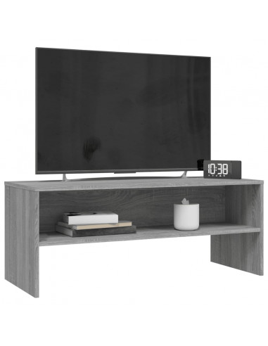 Mobile Porta TV Grigio Sonoma 100x40x40 cm in Legno Multistrato