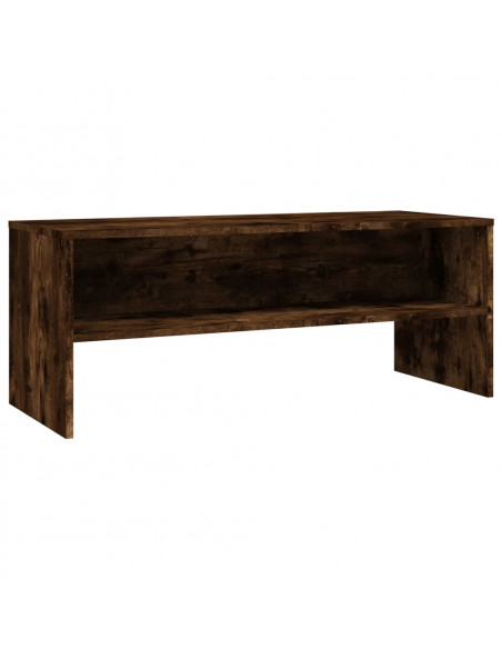 Mobile Porta TV Rovere Fumo 100x40x40 cm in Legno Multistrato