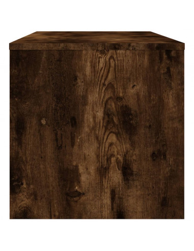 Mobile Porta TV Rovere Fumo 100x40x40 cm in Legno Multistrato