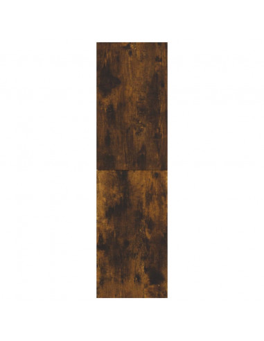 Mobile Porta TV a Parete Rovere Fumo 30,5x30x110 cm