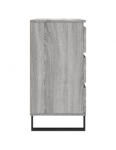 Credenza Grigio Sonoma 60x35x70 cm in Legno Multistrato