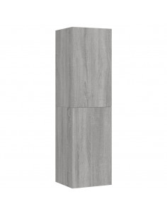 Mobili Porta TV a Parete 2 pz Grigio Sonoma 30,5x30x110 cm 2
