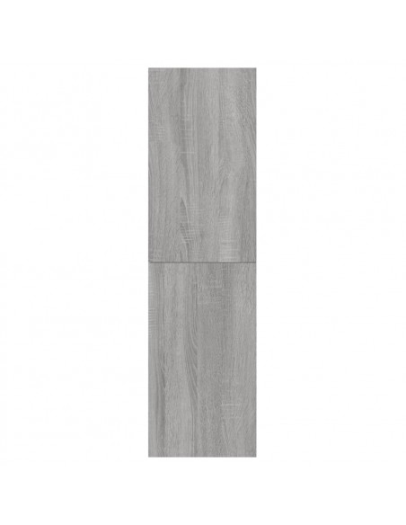 Mobili Porta TV a Parete 2 pz Grigio Sonoma 30,5x30x110 cm