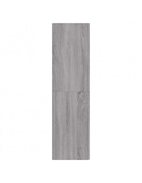 Mobili Porta TV a Parete 2 pz Grigio Sonoma 30,5x30x110 cm