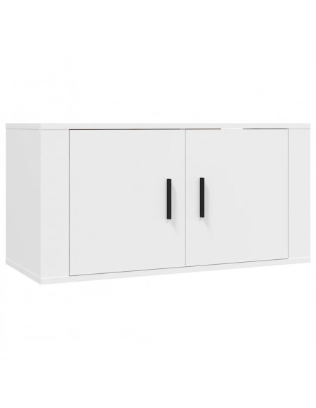 Set Mobili Porta TV 3 pz Bianco in Legno Multistrato