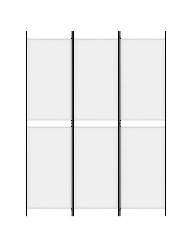 Divisorio a 3 Pannelli bianco 150x200 cm in Tessuto