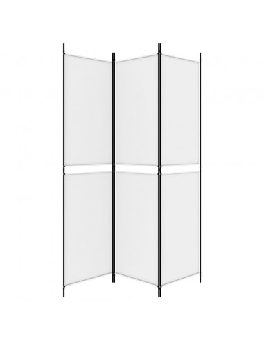 Divisorio a 3 Pannelli bianco 150x200 cm in Tessuto
