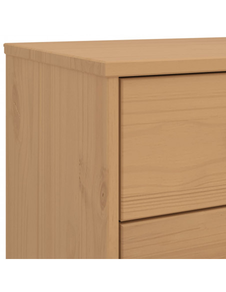 Cassettiera OLDEN Marrone in Legno Massello di Pino