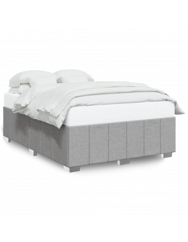 Giroletto senza Materasso Grigio Chiaro 160x200 cm Tessuto