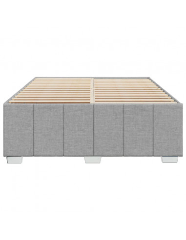 Giroletto senza Materasso Grigio Chiaro 160x200 cm Tessuto