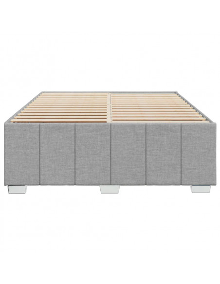 Giroletto senza Materasso Grigio Chiaro 160x200 cm Tessuto