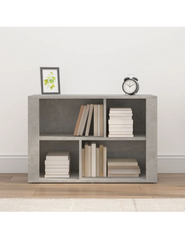 Credenza Grigio Cemento 80x30x54 cm in Legno Multistrato