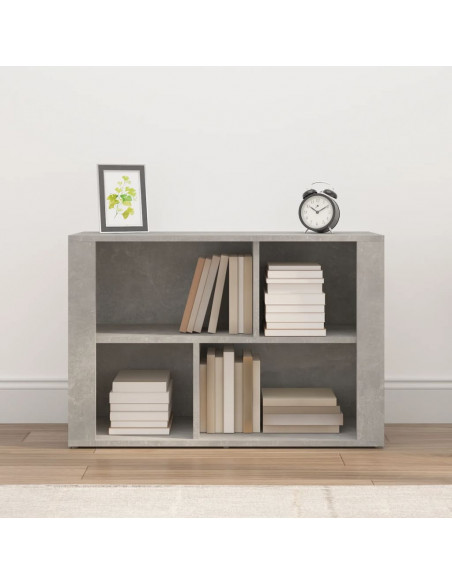 Credenza Grigio Cemento 80x30x54 cm in Legno Multistrato