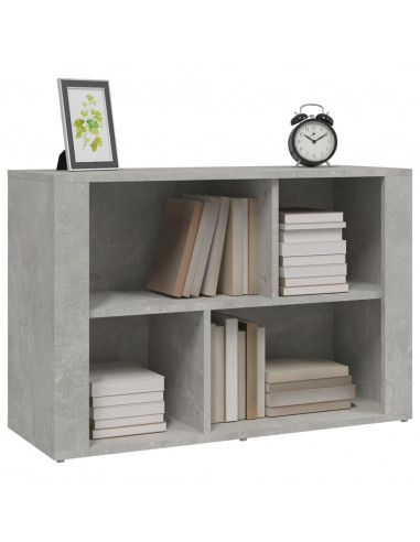Credenza Grigio Cemento 80x30x54 cm in Legno Multistrato