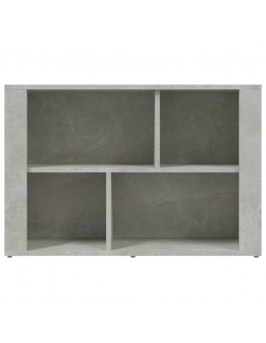 Credenza Grigio Cemento 80x30x54 cm in Legno Multistrato