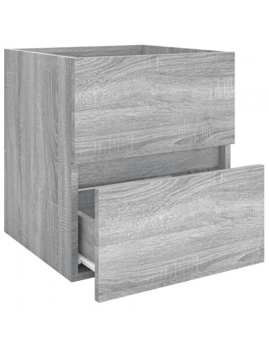 Mobile Lavabo Grigio Sonoma 41x38,5x45 cm in Legno Multistrato