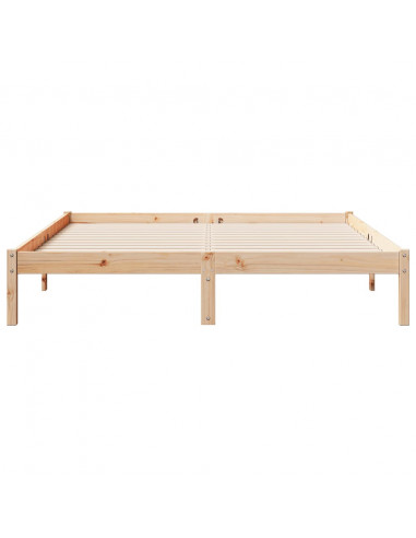 Letto Extra Lungo senza Materasso 140x210 cm in Legno di Pino