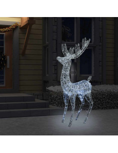 Renne di Natale XXL in Acrilico 250 LED 180cm Bianco Freddo 2