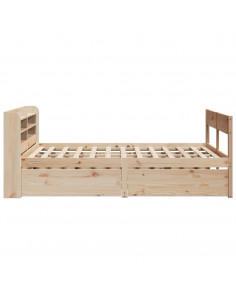 Letto senza Materasso 120x190 cm in Legno Massello di Pino 2