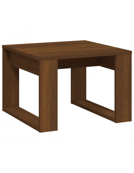 Tavolino da Salotto Rovere Marrone 50x50x35cm Legno Multistrato