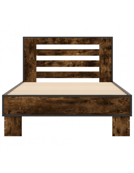 Giroletto Rovere Fumo 90x190 cm in Legno Multistrato e Metallo