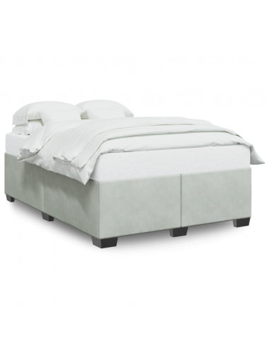 Giroletto Grigio Chiaro 140x190 cm in Velluto